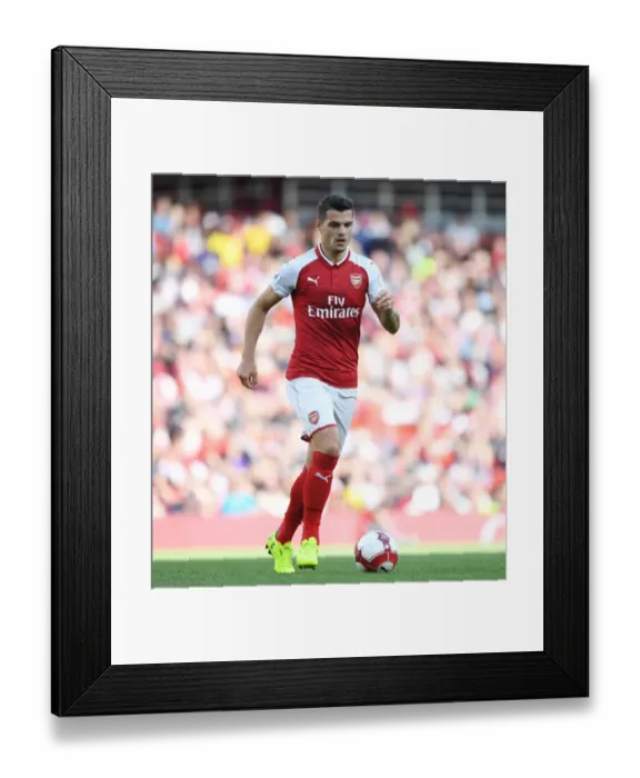 Framed Print : Granit Xhaka in Action: Arsenal vs Sevilla, Emirates Cup 2017-18 Framed Print : Granit Xhaka in Action: Arsenal vs Sevilla, Emirates Cup 2017-18