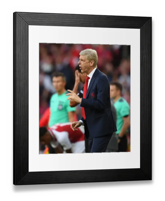 Framed Print : Arsene Wenger at the Emirates Cup: Arsenal vs Sevilla FC, 2017 Framed Print : Arsene Wenger at the Emirates Cup: Arsenal vs Sevilla FC, 2017