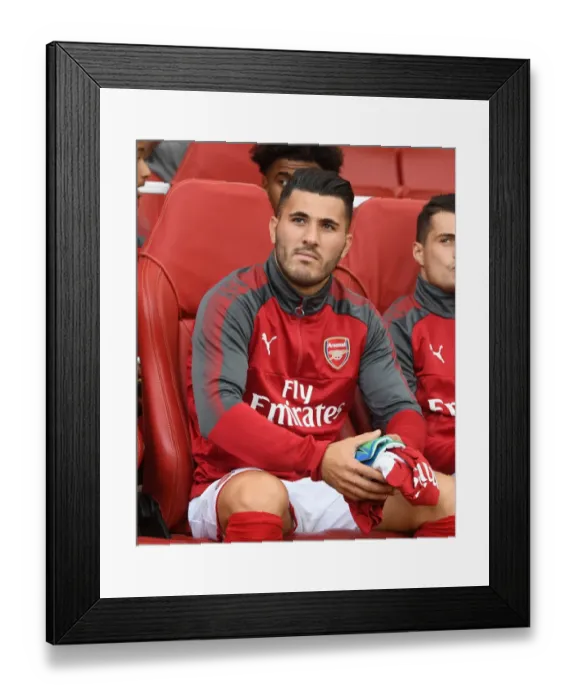 Framed Print : Sead Kolasinac in Action: Arsenal vs Sevilla, Emirates Cup 2017-18
