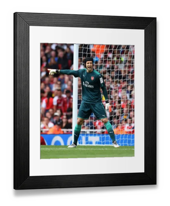 Framed Print : Arsenal's Petr Cech in Action Against Sevilla at the Emirates Cup Framed Print : Arsenal's Petr Cech in Action Against Sevilla at the Emirates Cup