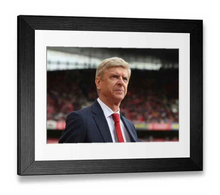 Framed Print : Arsene Wenger Leads Arsenal at Emirates Cup Against Sevilla, 2017