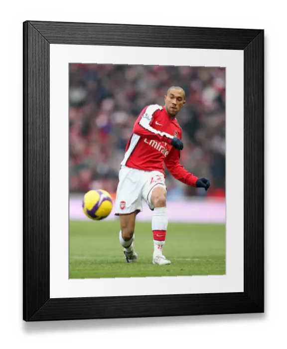 Framed Print : Gael Clichy in Action: Arsenal's Win Against Bolton Wanderers, 1:0, Barclays Premier League, Emirates Stadium, 10 / 1 / 09