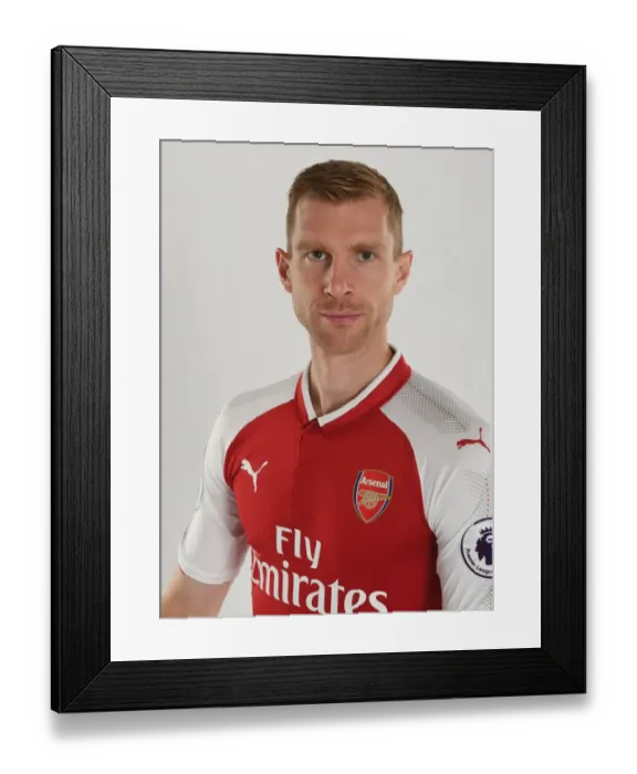 Framed Print : Arsenal First Team 2017-18: Per Mertesacker at Team Photocall