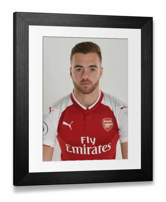 Framed Print : Arsenal Football Club 2017-18: Calum Chambers Portrait
