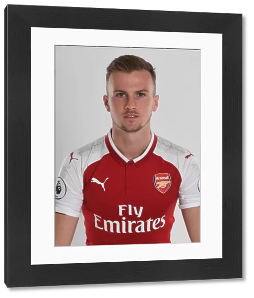Arsenal First Team: 2017-18 Season Photocall Featuring Rob Holding