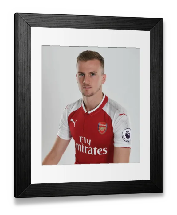 Framed Print : Arsenal First Team 2017-18: Rob Holding at Emirates Stadium