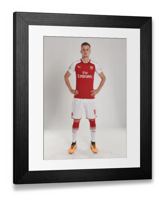 Framed Print : Arsenal First Team: Rob Holding at 2017-18 Photocall