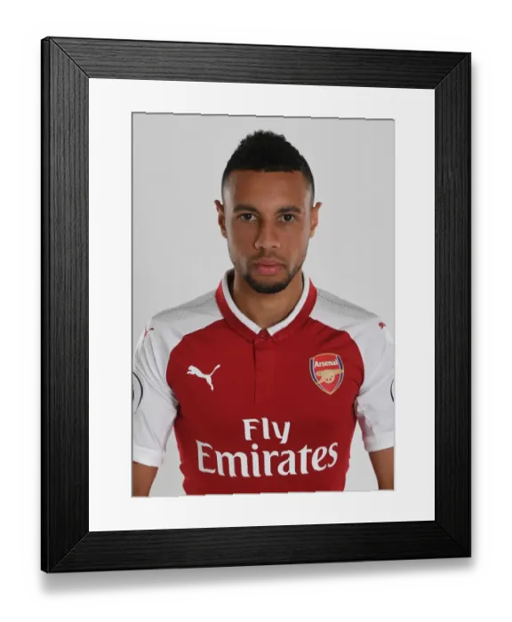 Framed Print : Arsenal Football Club 2017-18 Team: Francis Coquelin at Team Photocall