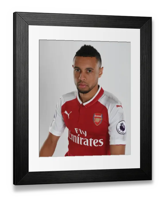 Framed Print : Francis Coquelin at Arsenal Team Photocall (2017-18) Framed Print : Francis Coquelin at Arsenal Team Photocall (2017-18)
