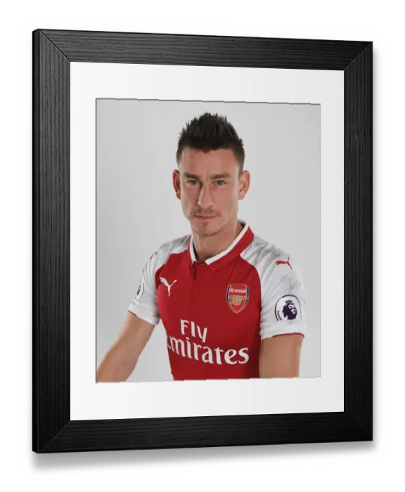 Framed Print : Arsenal FC 2017-18: Laurent Koscielny's Powerful Portrait
