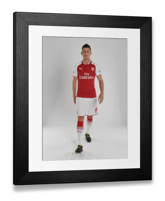 Framed Print : Arsenal Football Club 2017-18: Laurent Koscielny's Portrait