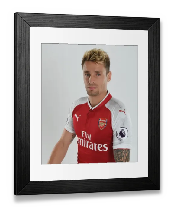 Framed Print : Arsenal Football Club 2017-18 Team Photocall: Mathieu Debuchy Framed Print : Arsenal Football Club 2017-18 Team Photocall: Mathieu Debuchy