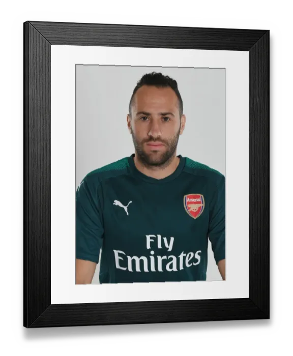 Framed Print : Arsenal FC 2017-18 Team: David Ospina at Team Photocall Framed Print : Arsenal FC 2017-18 Team: David Ospina at Team Photocall