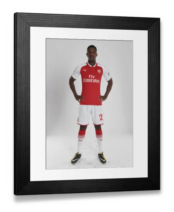 Framed Print : Arsenal Football Club 2017-18 Team Photocall with Danny Welbeck