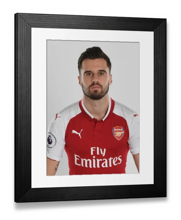 Framed Print : Arsenal Football Club 2017-18 First Team: Carl Jenkinson's Photocall Framed Print : Arsenal Football Club 2017-18 First Team: Carl Jenkinson's Photocall