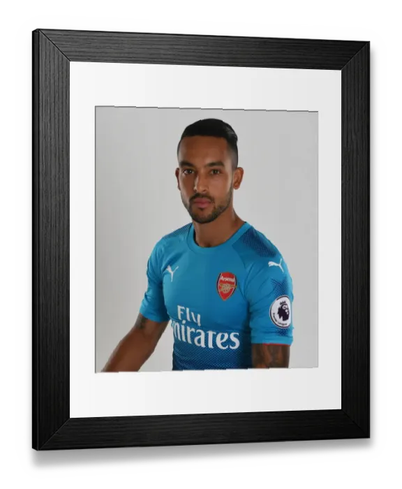 Framed Print : Theo Walcott at Arsenal Football Club 2017-18 Team Photocall Framed Print : Theo Walcott at Arsenal Football Club 2017-18 Team Photocall