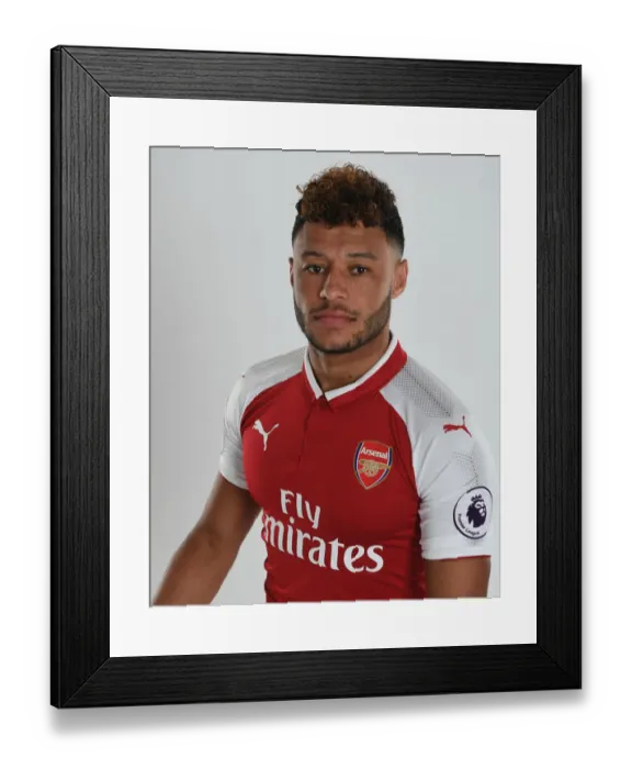 Framed Print : Arsenal Football Club 2017-18: Alex Oxlade-Chamberlain's Portrait Framed Print : Arsenal Football Club 2017-18: Alex Oxlade-Chamberlain's Portrait