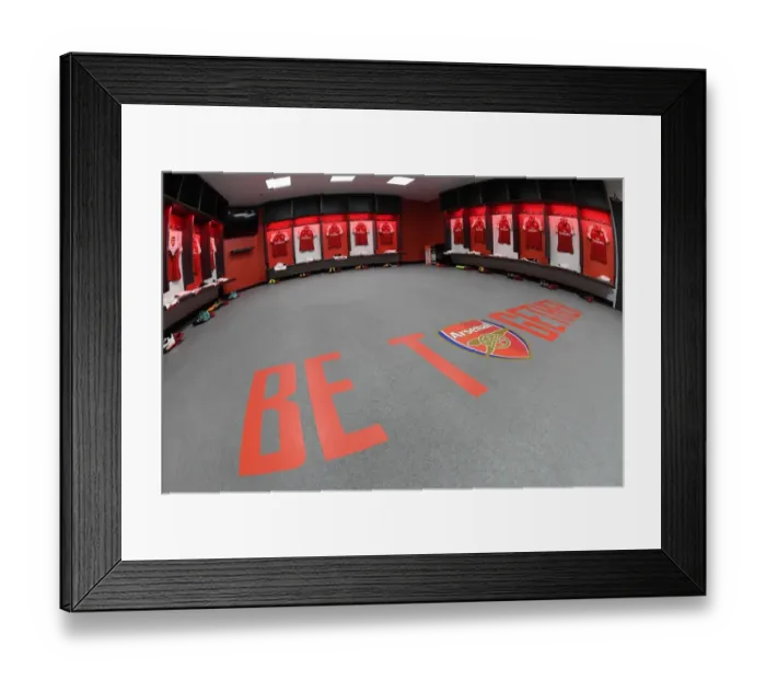 Framed Print : Arsenal Pre-Match Changing Room: FA Community Shield 2017-18 (Arsenal vs. Chelsea) Framed Print : Arsenal Pre-Match Changing Room: FA Community Shield 2017-18 (Arsenal vs. Chelsea)