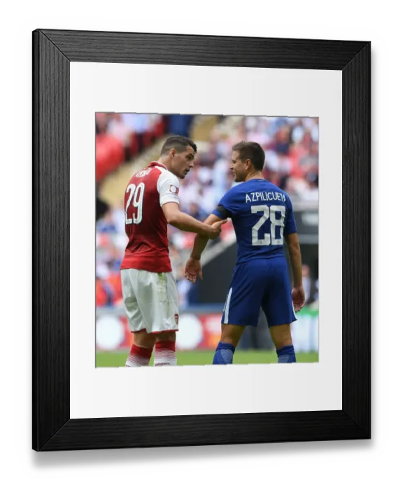 Framed Print : Xhaka vs Azpilicueta: Clash of Captains in Arsenal vs Chelsea FA Community Shield Showdown Framed Print : Xhaka vs Azpilicueta: Clash of Captains in Arsenal vs Chelsea FA Community Shield Showdown