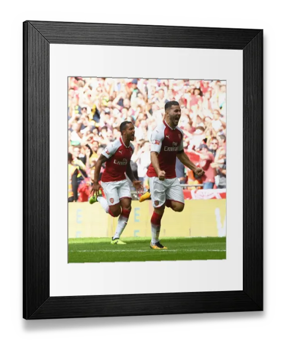 Framed Print : Sead Kolasinac Scores the Winner: Arsenal Triumphs in FA Community Shield over Chelsea Framed Print : Sead Kolasinac Scores the Winner: Arsenal Triumphs in FA Community Shield over Chelsea