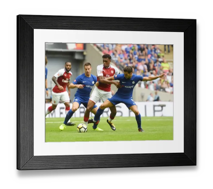 Framed Print : Clash of Legends: Iwobi vs. Fabregas - Arsenal vs. Chelsea FA Community Shield Framed Print : Clash of Legends: Iwobi vs. Fabregas - Arsenal vs. Chelsea FA Community Shield