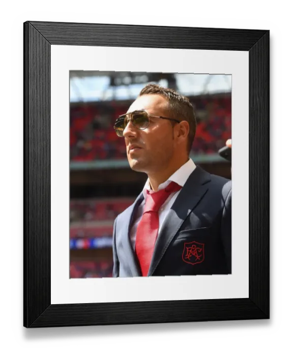 Framed Print : Determined Santi Cazorla: Arsenal's Star Gears Up for FA Community Shield Clash Against Chelsea