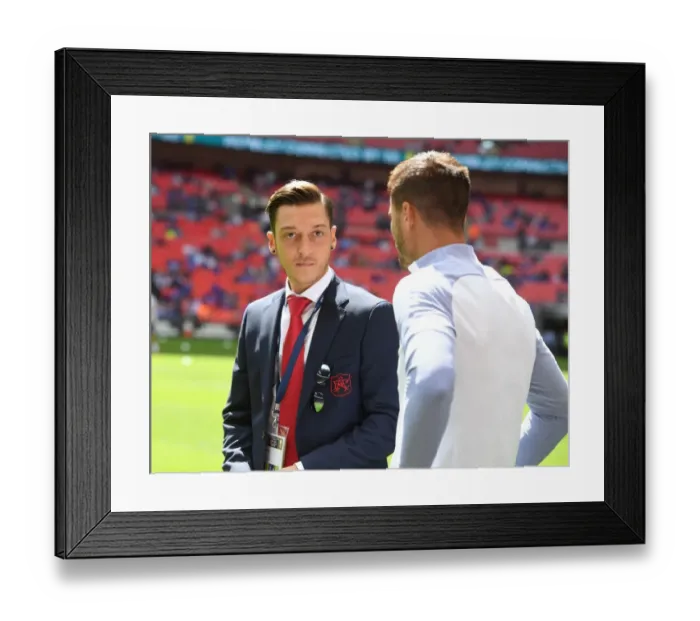 Framed Print : Mesut Ozil and Alvaro Morata Reunited: A Star-Studded Rivalry at the FA Community Shield Framed Print : Mesut Ozil and Alvaro Morata Reunited: A Star-Studded Rivalry at the FA Community Shield