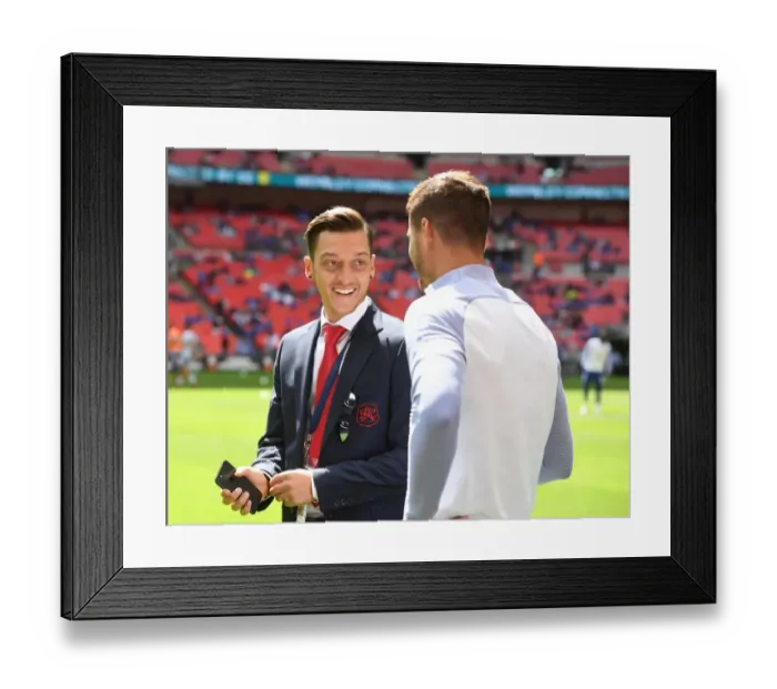 Framed Print : Mesut Ozil and Alvaro Morata: A Star-Studded Rivalry Reunited at the FA Community Shield (Arsenal vs. Chelsea) Framed Print : Mesut Ozil and Alvaro Morata: A Star-Studded Rivalry Reunited at the FA Community Shield (Arsenal vs. Chelsea)
