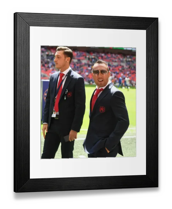 Framed Print : Santi Cazorla: Arsenal's Star Ahead of FA Community Shield Clash with Chelsea