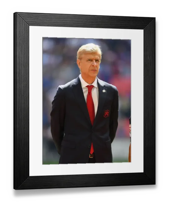Framed Print : Arsene Wenger before Arsenal's FA Community Shield Clash against Chelsea, 2017