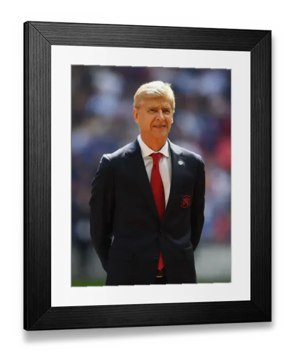 Framed Print : Arsene Wenger: Arsenal Manager Prepares for FA Community Shield Showdown Against Chelsea (2017)