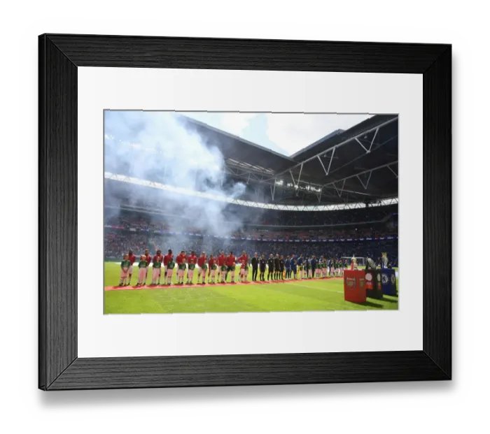 Framed Print : Arsenal vs. Chelsea - FA Community Shield Clash at Wembley Stadium, London 2017: The Rivalry Reignites