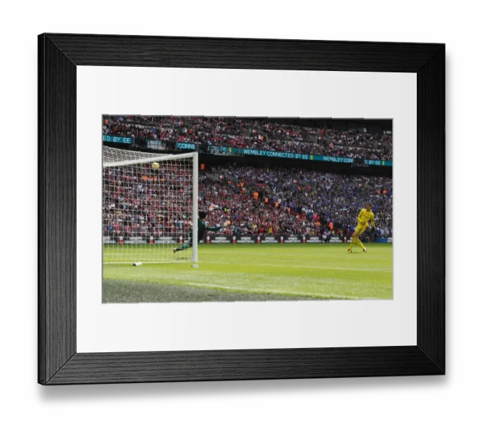 Framed Print : Thibaut Courtois Missed Penalty: Arsenal Edge Out Chelsea in FA Community Shield Shootout Framed Print : Thibaut Courtois Missed Penalty: Arsenal Edge Out Chelsea in FA Community Shield Shootout