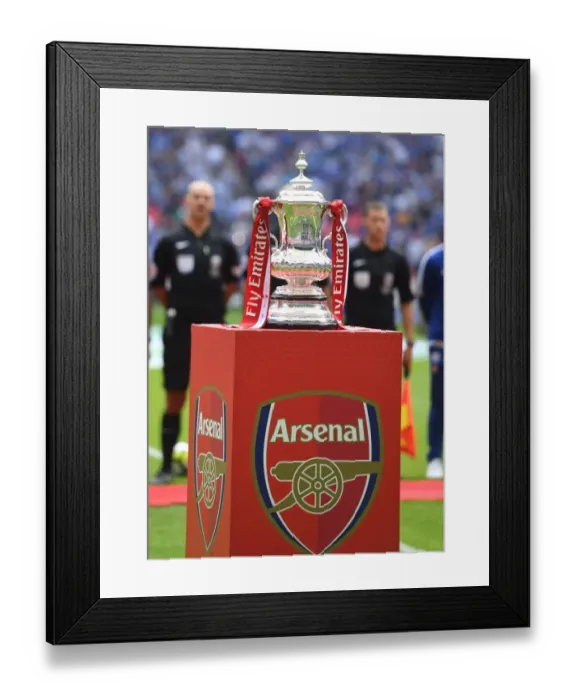 Framed Print : Arsenal vs. Chelsea - FA Community Shield Showdown with the FA Cup Framed Print : Arsenal vs. Chelsea - FA Community Shield Showdown with the FA Cup