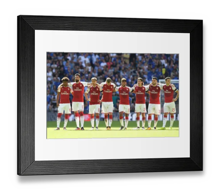 Framed Print : Arsenal vs. Chelsea Showdown: FA Community Shield Battle at Wembley Stadium, 2017