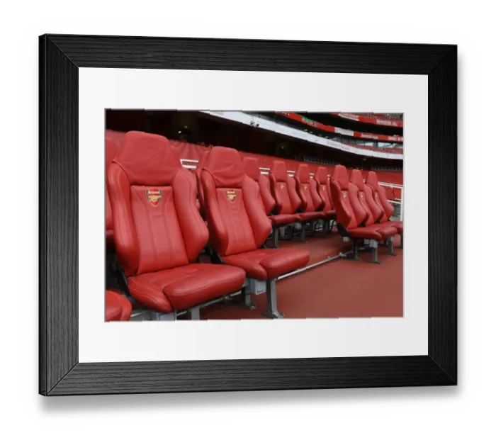 Framed Print : Arsenal Dugout: Arsenal v Leicester City, Premier League 2017-18 Framed Print : Arsenal Dugout: Arsenal v Leicester City, Premier League 2017-18