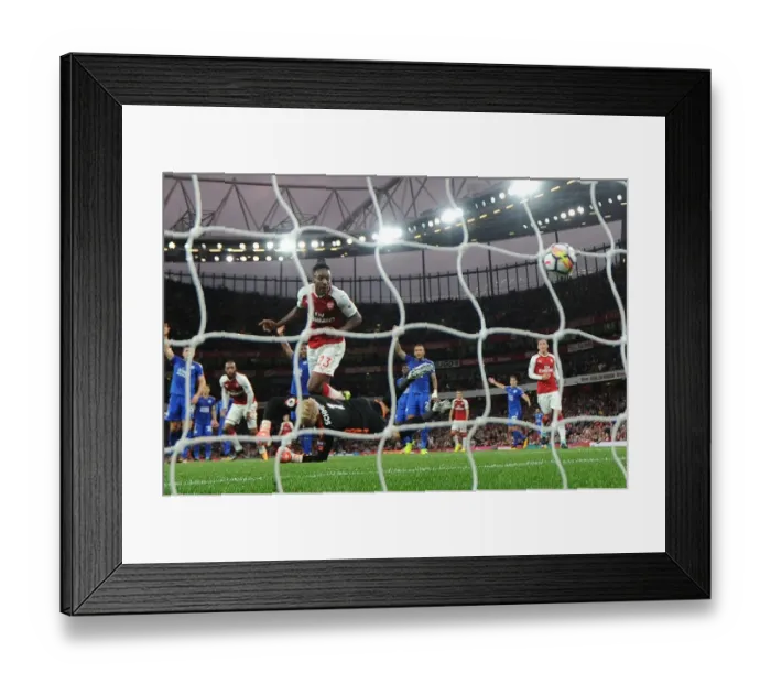 Framed Print : Danny Welbeck Scores the Second Goal for Arsenal Against Leicester City, 2017-18 Premier League Framed Print : Danny Welbeck Scores the Second Goal for Arsenal Against Leicester City, 2017-18 Premier League