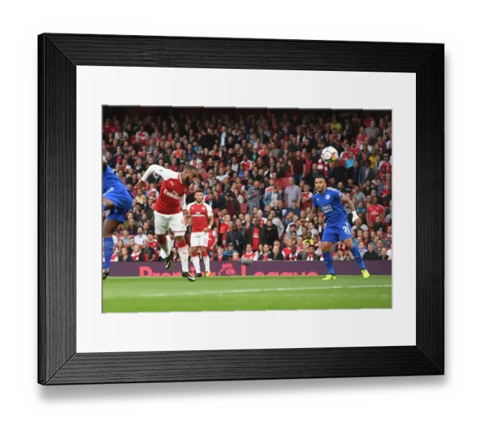 Framed Print : Alex Lacazette Scores First Arsenal Goal of 2017-18 Season vs Leicester City Framed Print : Alex Lacazette Scores First Arsenal Goal of 2017-18 Season vs Leicester City