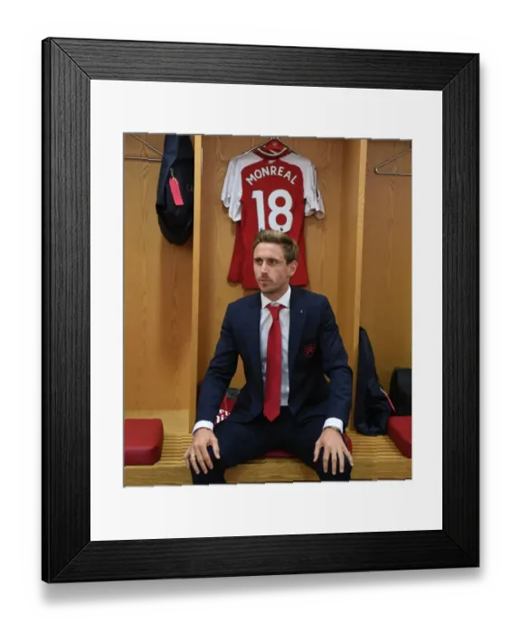Framed Print : Nacho Monreal in Arsenal's Home Changing Room Before Arsenal vs Leicester City, Premier League 2017-18 Framed Print : Nacho Monreal in Arsenal's Home Changing Room Before Arsenal vs Leicester City, Premier League 2017-18