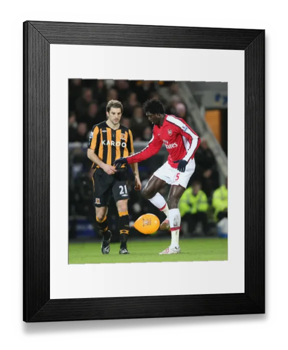 Framed Print : Adebayor's Triumph: Arsenal's 3-1 Victory Over Hull City, January 17, 2009