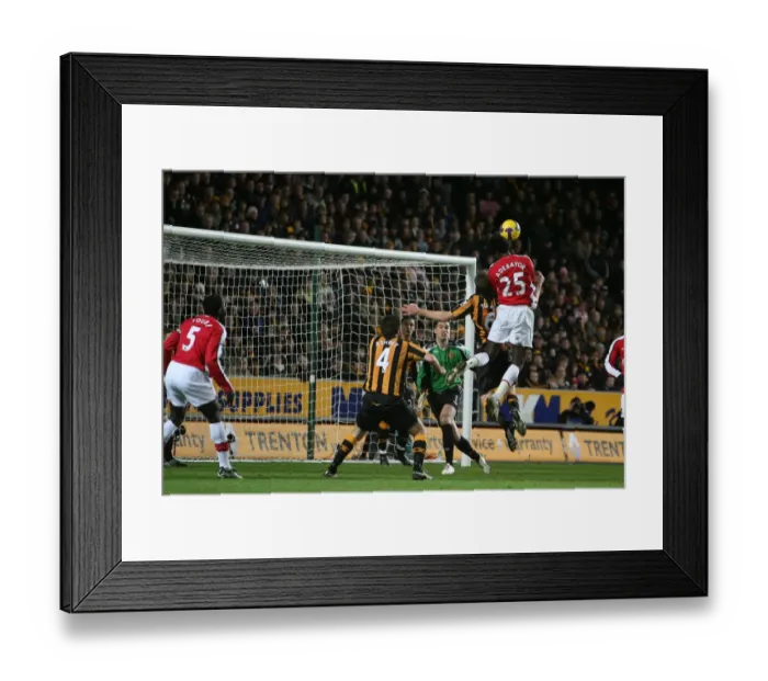 Framed Print : Adebayor Scores Spectacular Goal Over Myhill in Arsenal's 3-1 Victory at Hull Framed Print : Adebayor Scores Spectacular Goal Over Myhill in Arsenal's 3-1 Victory at Hull