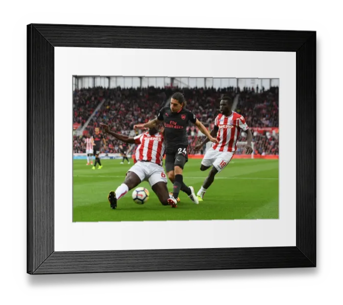 Framed Print : Clash at the Bet365: Hector Bellerin vs. Kurt Zouma Framed Print : Clash at the Bet365: Hector Bellerin vs. Kurt Zouma