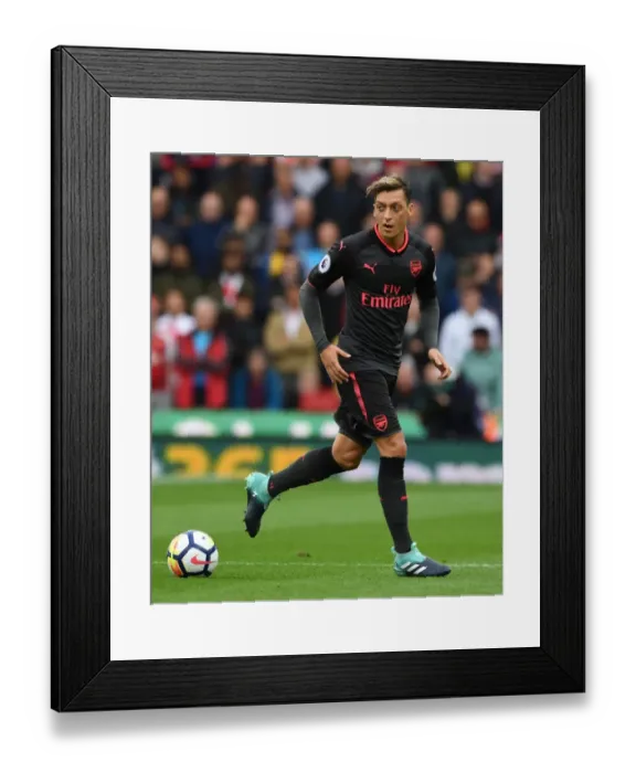 Framed Print : Mesut Ozil in Action: Arsenal vs. Stoke City, Premier League 2017-18 Framed Print : Mesut Ozil in Action: Arsenal vs. Stoke City, Premier League 2017-18