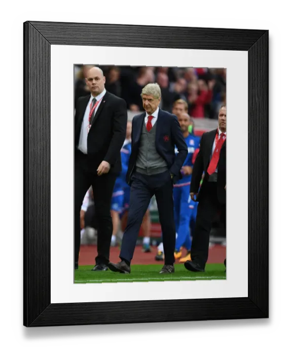 Framed Print : Arsene Wenger - Post-Match Reaction at Stoke City (2017-18) Framed Print : Arsene Wenger - Post-Match Reaction at Stoke City (2017-18)