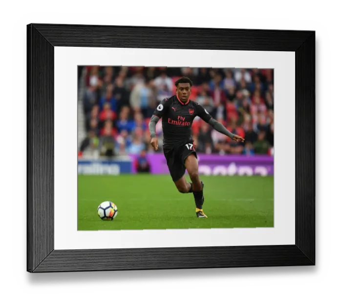 Framed Print : Alex Iwobi in Action: Arsenal's Midfield Maestro Shines Against Stoke City in Premier League 2017-18 Framed Print : Alex Iwobi in Action: Arsenal's Midfield Maestro Shines Against Stoke City in Premier League 2017-18