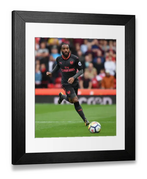 Framed Print : Alex Lacazette in Action: Stoke City vs. Arsenal, Premier League 2017-18 Framed Print : Alex Lacazette in Action: Stoke City vs. Arsenal, Premier League 2017-18
