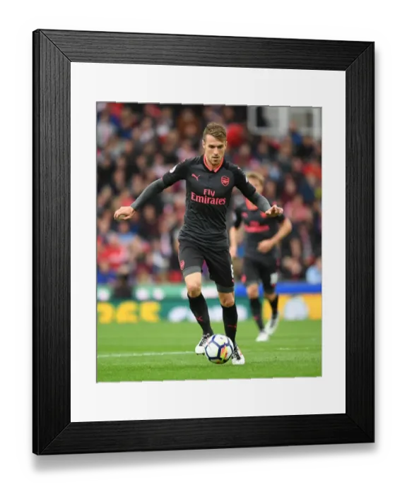 Framed Print : Aaron Ramsey in Action: Arsenal vs. Stoke City, Premier League 2017-18 Framed Print : Aaron Ramsey in Action: Arsenal vs. Stoke City, Premier League 2017-18