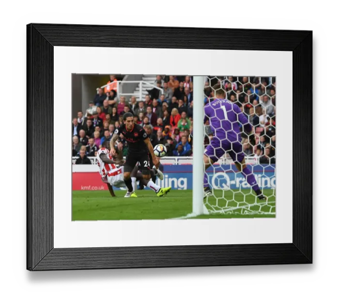 Framed Print : Bellerin's Defensive Masterclass: Arsenal Edge Past Stoke 1-0 in Premier League Framed Print : Bellerin's Defensive Masterclass: Arsenal Edge Past Stoke 1-0 in Premier League