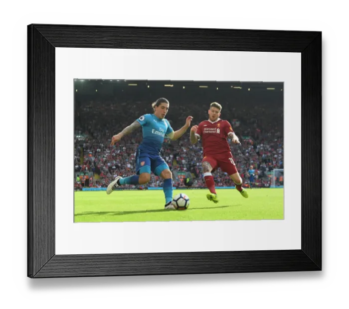 Framed Print : Clash of Wings: Bellerin vs. Moreno - Premier League Battle
