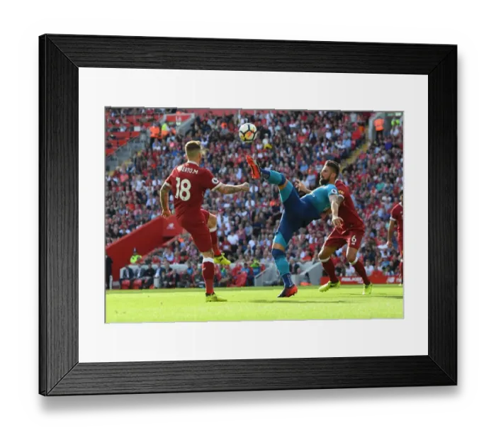 Framed Print : Giroud vs Moreno: Intense Battle at Anfield - Liverpool vs Arsenal, Premier League 2017-18 Framed Print : Giroud vs Moreno: Intense Battle at Anfield - Liverpool vs Arsenal, Premier League 2017-18